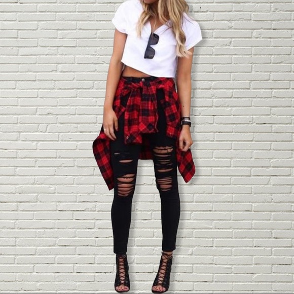 Mystery Flannels 🍁SURPRISE BOX of 2 quality vintage flannel button down shirts - Picture 8 of 9